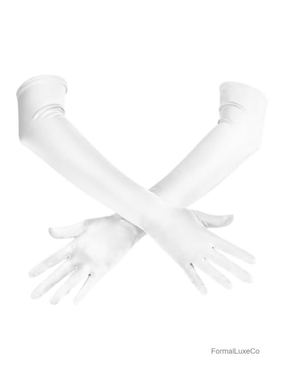 Long Opera Satin Gloves 1920s Elbow Length Stretchy Costume